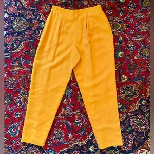 Dana Buchman Silk Orange Trousers
